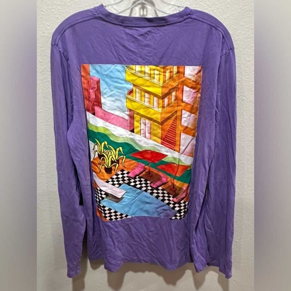 Scotch & Soda men’s “Pool” Purple Graphic Tee XL